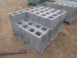 (1) Pallet Of 15 1/2in X 7 1/2in X 7 1/2in Cinder Blocks