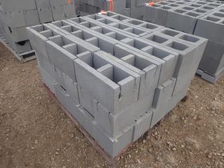 (1) Pallet Of 15 1/2in X 7 1/2in X 7 1/2in Concrete Blocks