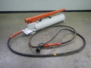 Power Team 10,000PSI Hydraulic Hand Pump C/w Hose