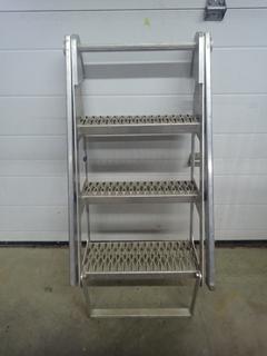 ISA 375lb Cap. Utility Trucker Step Ladder