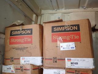 (2) Boxes Of Simpson Strong-Tie 3 1/2in X 20in Joist Hangers 