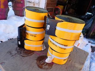 Qty Of (6) Kinedyne 5400lb Cap. 4in Tie Down Straps *Unused*