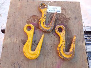 Qty Of (3) W5F 2-Ton Grab Hooks