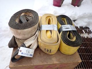 (2) 16ft X 6in Lifting Slings C/w (2) 20ft X 4in Lifting Slings