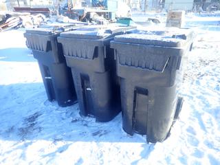 Qty Of (3) IPL Portable Garbage Cans *Note: Missing Front Handle*