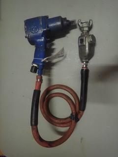 CP 3/4in Pneumatic Impact C/w Hose And Inline Lubricator