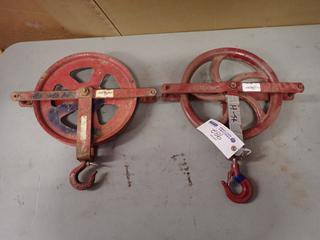 (2) Durabilt 1000lb Cap. Pulleys