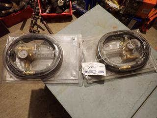 (2) Power Weld Model 100FL-AR60H Aragon Regulator- Flow Meters *Unused*