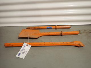 Qty Of (3) Brunner And Lay Spade And Chisel Jackhammer Bits, 1in X 6in Dr *Unused*