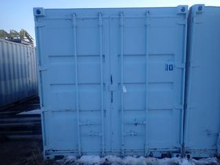 20ft Storage Container C/w Wall Hooks. SN TBCU0451982 *Note: Buyer Responsible For Loadout*