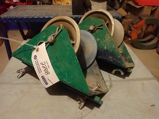 (2) Greenlee 658 Tray Type Sheaves