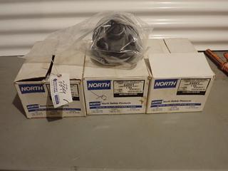 Qty Of (3) North Full Face Air Purifying Respirators *Unused*