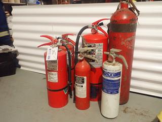 Qty Of (6) Assorted Fire Extinguishers *Note: Some Need To Be Recharged*