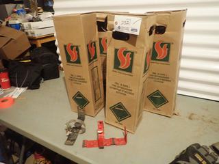 Qty Of (4) Unused Strike First 10lb Fire Extinguishers C/w (2) Brackets