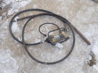 Oztec Model 1.20Z 115V Concrete Vibrator C/w Extra Hose w/ Stinger. SN AA29166 *Note: No Stinger On Connected Hose*