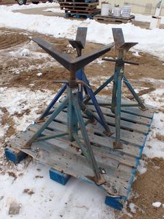 Qty Of (3) ABA 10,000lb Cap. Pipe Stands