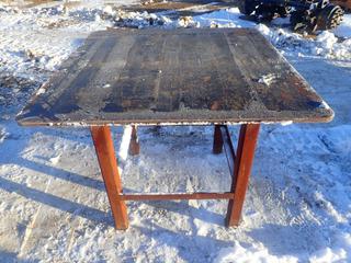 4ft X 4ft X 40in Steel Work Table