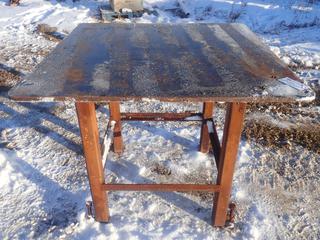 4ft X 4ft X 40in Steel Work Table