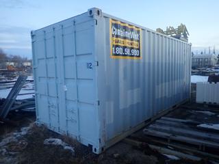 20ft Storage Container *Note: Contents Inside And On Top Not Included, Buyer Responsible For Loadout*