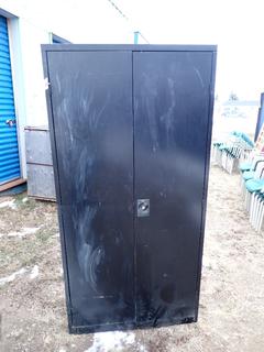 18in X 36in X 72in 2-Door Storage Cabinet *Note: Has Damage*