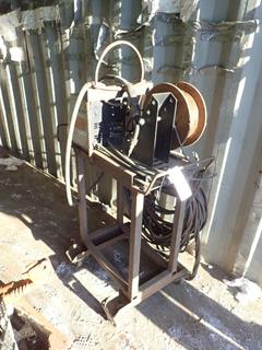 Hobart Olympic 60 Series 10A 50/60hz 24V Wire Feeder C/w Cable, Gun And Cart. SN LA076993 *Note: Running Condition Unknown* 