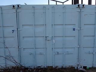 20ft Storage Container. SN OCCU200141 *Note: Buyer Responsible For Loadout, Item Cannot Be Removed Until Wednesday December 15th Unless Mutually Agreed Upon*