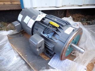 Baldor Model IDM3661T 3hp 230/460V Inverter Drive Motor C/w 115V Single Phase Blower. SN F1105182565 *Unused*