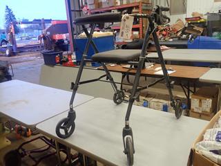 Walker w/ Brakes And Seat