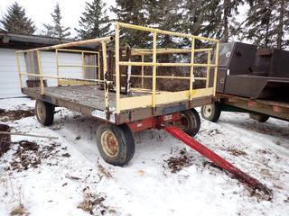 14ft X 8ft Kory Model 6072 Farm Wagon C/w 4-Step Staircase, Pintle Hitch, 5ft Tongue And 11L-15F1 Tires *Note: Located Offsite*