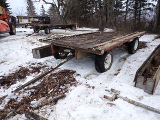 12ft X 8ft Farm Wagon C/w 6ft Pintle Hitch And 9.5L-15SL Tires *Note: Located Offsite*