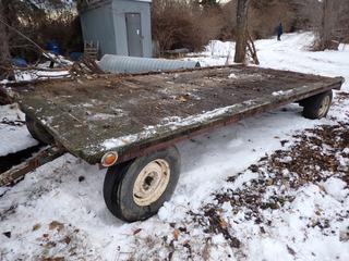 16ft X 7ft Farm Wagon C/w Pintle Hitch *Note: Located Offsite*