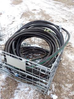 Qty Of Assorted 1in And 3/4in 14,500PSI And 10,000PSI Hydraulic Hose *Note: Crate Not Included*