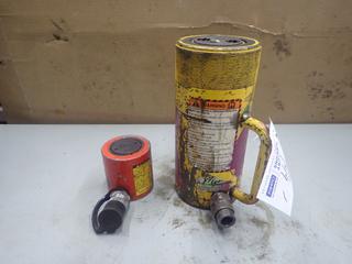 Enerpac 50-Ton Hydraulic Ram C/w Power Team RCS202 20-Ton Hydraulic Ram