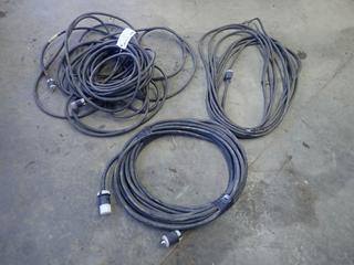 Qty Of (3) Heavy Duty Extension Cords, Lengths Unknown