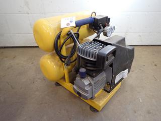 Powerfist 2hp 4.6Gal 115PSI 120V Twin Stack Compressor