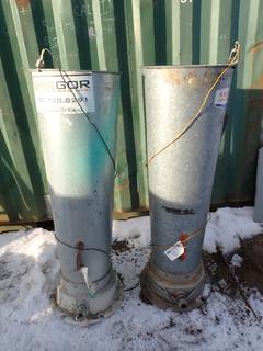 (2) Texas Pneumatic TX10AMC 10in Air Blowers