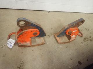 (2) Crosby 4 1/2-Ton Plate Clamps