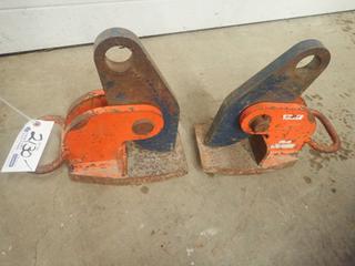 (2) Crosby 4 1/2-Ton Plate Clamps