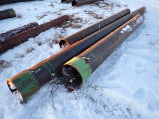 (1) Approx. 16ft X 12in X 3/8in, (1) Approx. 26ft X 12in X 3/8in And (1) Approx. 15ft X 15in X 3/8in Steel Pipe *Note: *Note: Located Offsite, Loadout By Appointment Only*