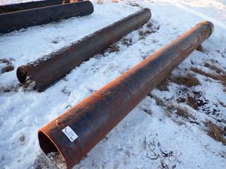 (1) Approx. 14ft X 15in X 3/8in And (1) Approx. 15 1/2ft X 15in X 3/8in Steel Pipe *Note: *Note: Located Offsite, Loadout By Appointment Only*