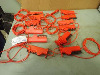 Qty Of (12) Assorted Length All Purpose Cable Lockouts