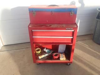 30in X 16in X 13in Portable Tool Cabinet C/w Contents And 27in X 14in X 31in Toolbox w/ Contents 