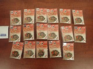 Qty Of 2006 Hockey Canada Men's Hockey Team Official Pins. Includes: Brodeur, Luongo, Thorton And Iginla *Unopened*