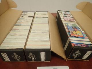 Qty Of Assorted Hockey, Football And Baseball Cards