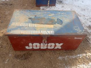 30in Storage Box C/w Lincoln E6010 5/32, 1/8 And 3/32 Welding Rods, Tyrolit 5in X 5/32 X 7/8in And 7in X 9/32in X 7/8in Grinding Discs 