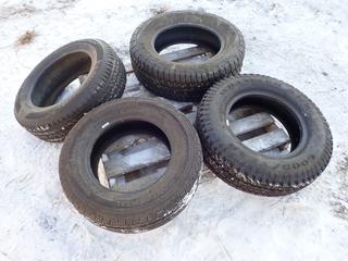 (1) Bridgestone Fueler P265/65 R18 Tire, (1) Goodyear Wrangler LT225/75 R16 Tire, (1) Continental Vanco Four Season 235/65 R16 Tire And (1) Michelin Cross Terrain P235/65 R18 Tire