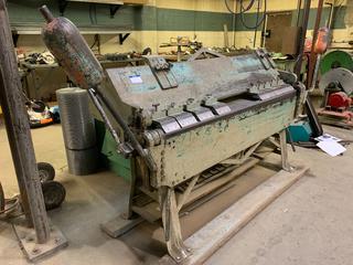 Chicago Steel  W-36 5' x 16 Gauge Box & Pan Brake, S/N 984713.