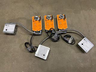 (3) Belimo FSLF 120-S US Fire & Smoke Actuators c/w Resettable Links.