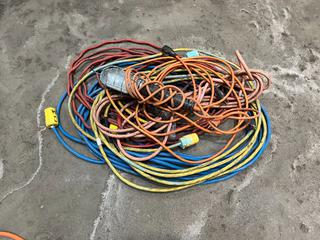 Quantity of Extension Cords & Trouble Light.
