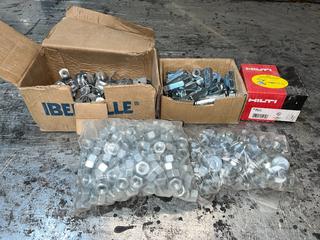 Quantity of Assorted Nuts, Bolts, EMT Straps, Coupling Nuts, Etc.